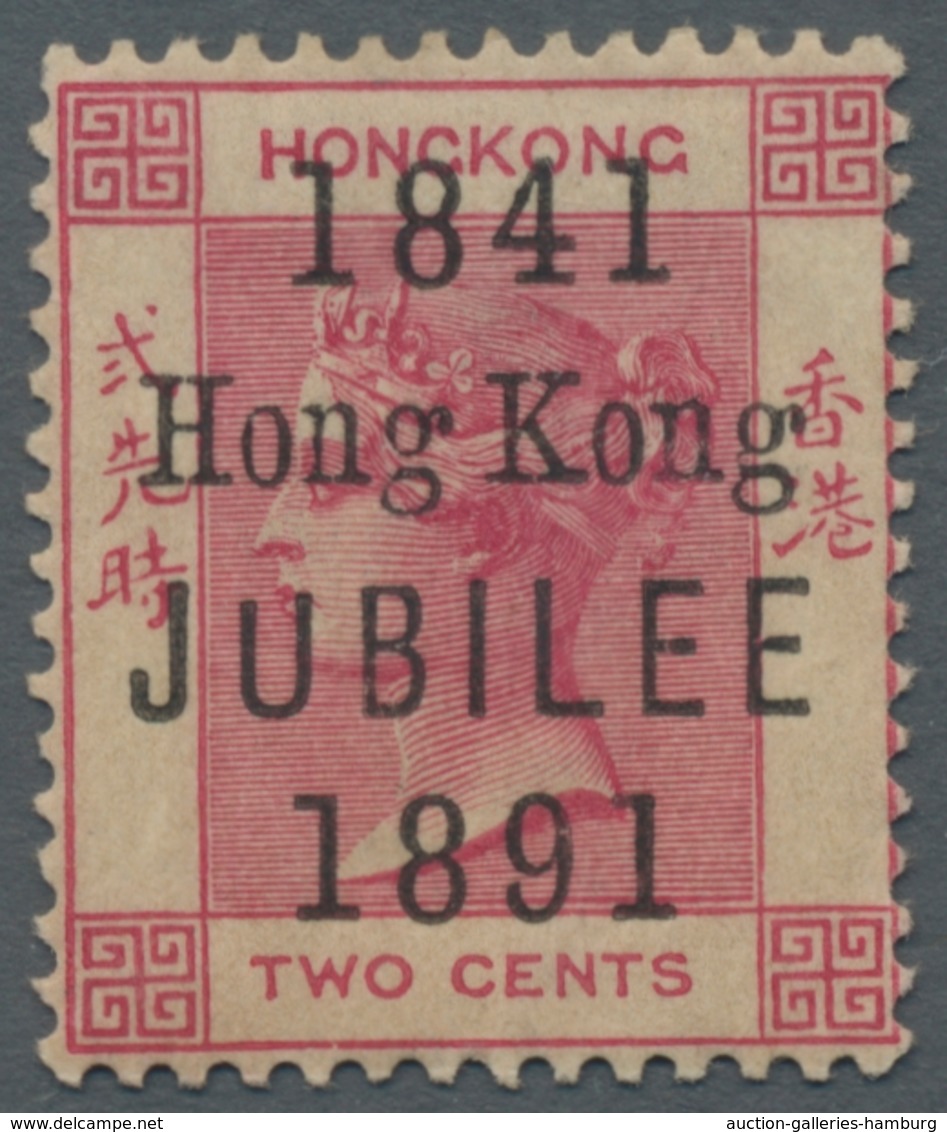 Hongkong: 1891, Jubiläumsmarke 50 Jahre Kronkolonie, Ungebraucht Mit Etwas Mattem Gummi, Leicht Trop - Other & Unclassified