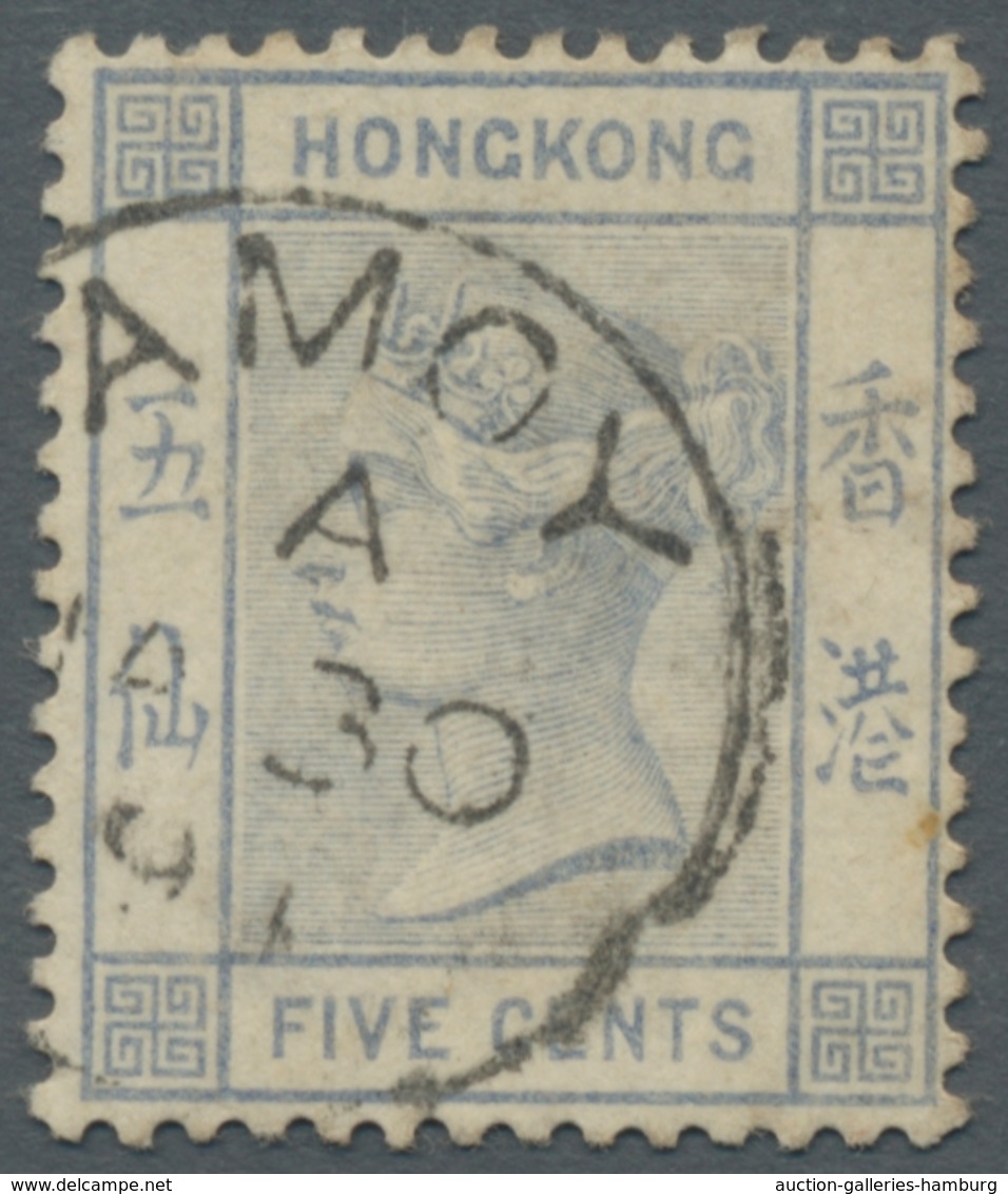 Hongkong - Treaty Ports: 1880-1900 (c.) TREATY PORTS cancellations, nice lot of 24 stamps showing a
