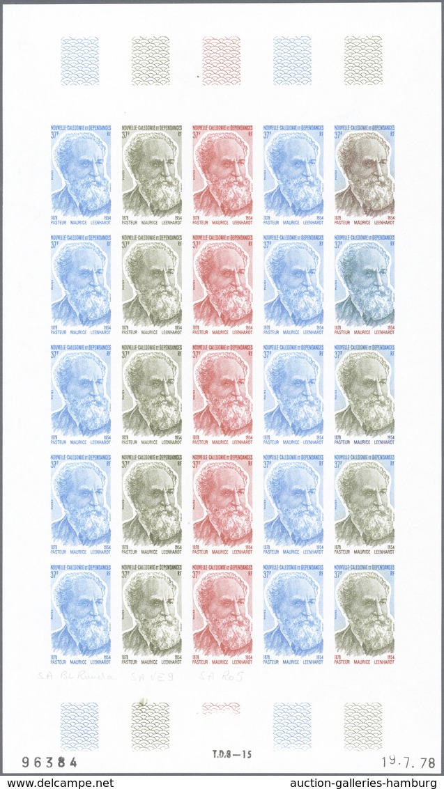 Neukaledonien: 1978, 100th Birthday Of French Missionary Maurice Leenhardt 37fr. In Five Different C - Other & Unclassified