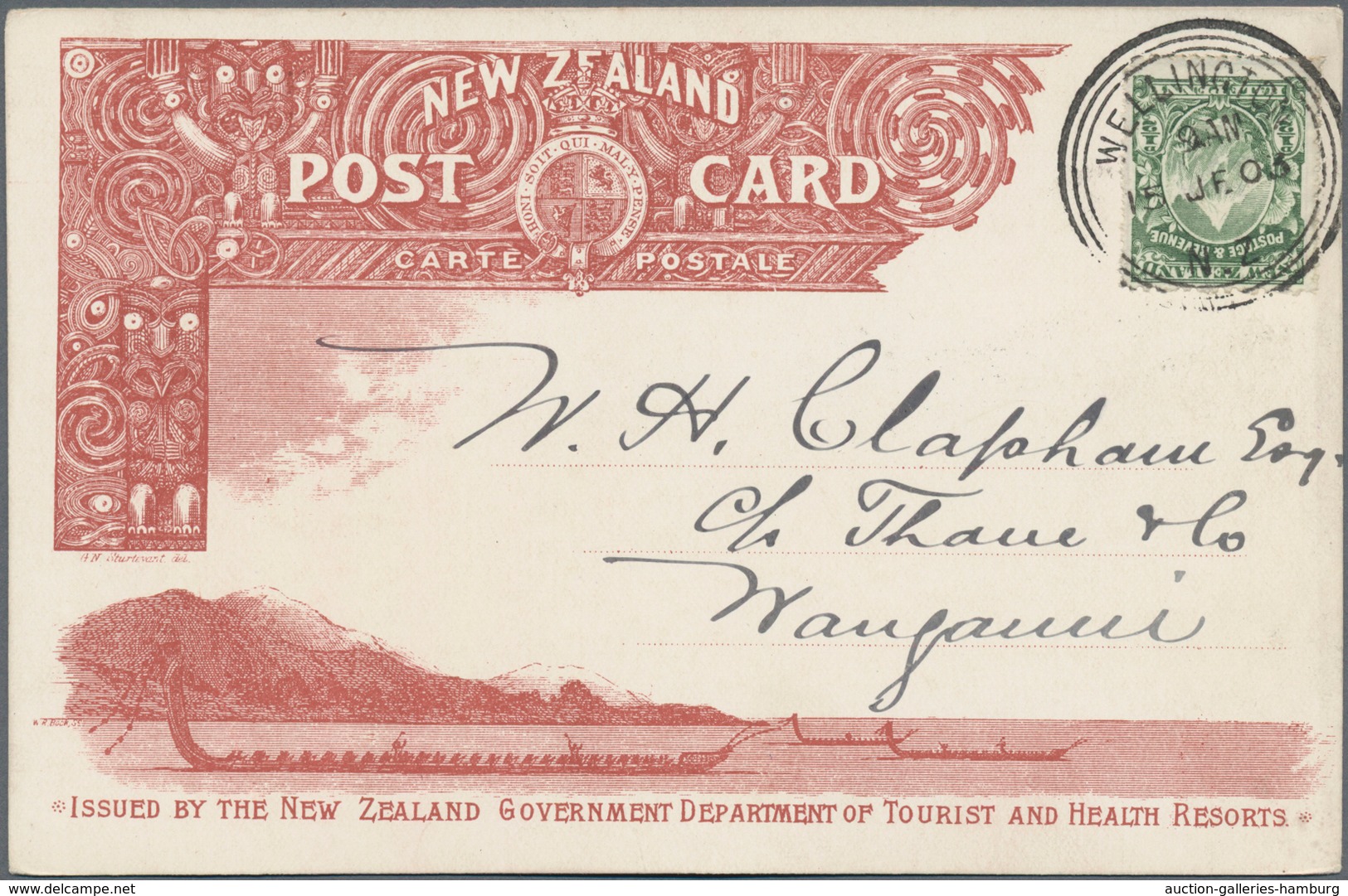 Neuseeland: 1903 (15.6.), nine different picture postcards 'Issued by the New Zealand Government Dep