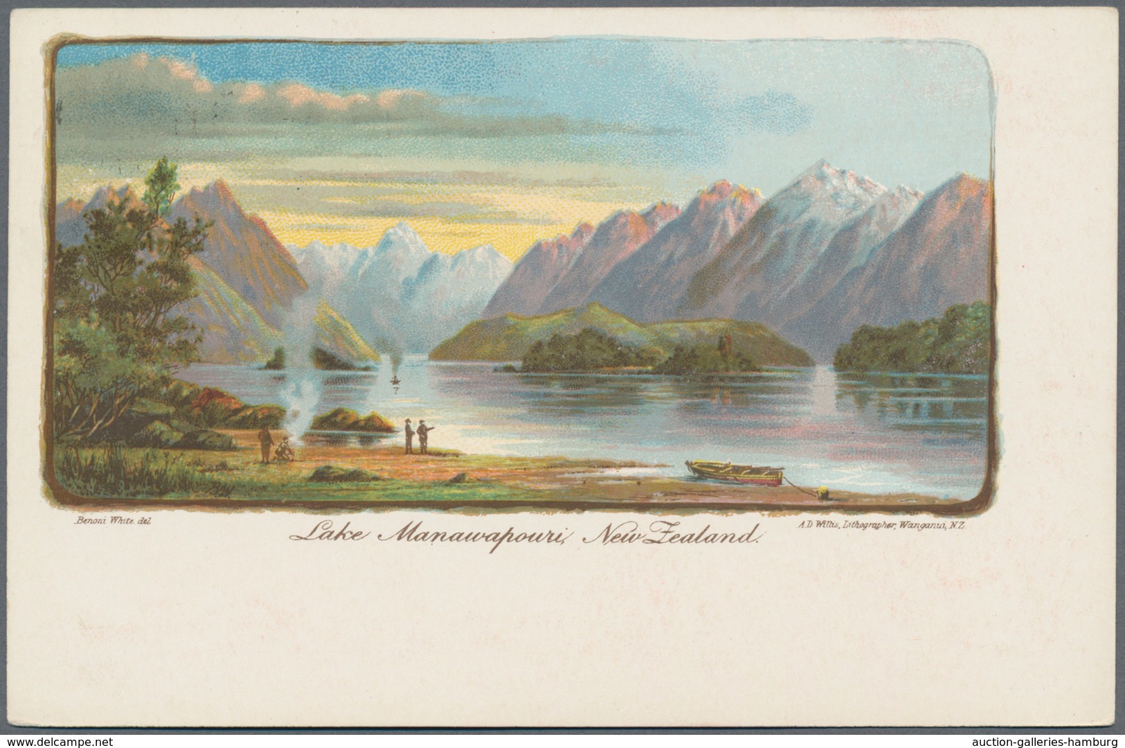 Neuseeland: 1903 (15.6.), nine different picture postcards 'Issued by the New Zealand Government Dep