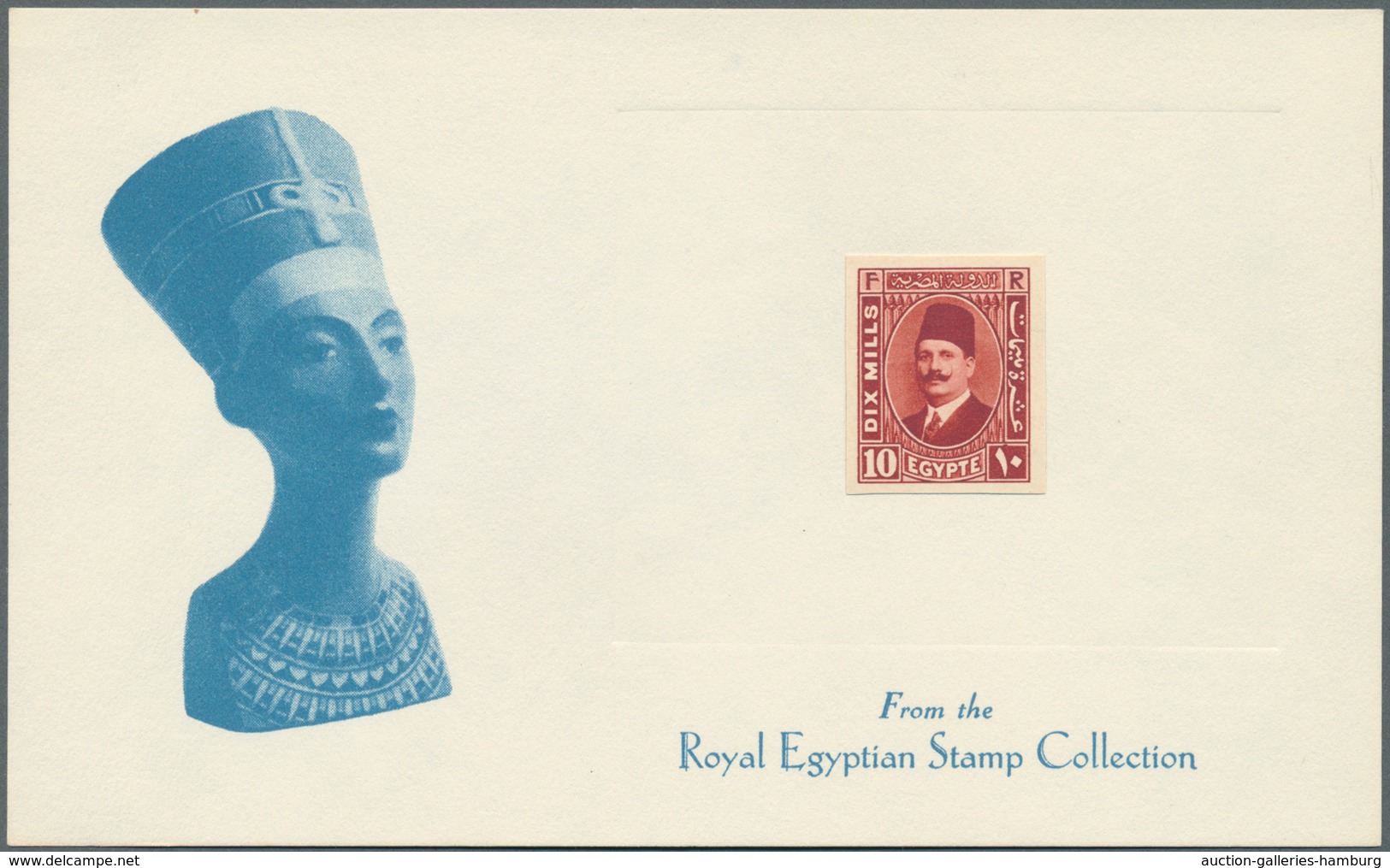 Ägypten: 1927-29 King Fouad 2nd Issue Three Special Stamps From The Royal Collection On Two Certific - 1866-1914 Khedivate Of Egypt