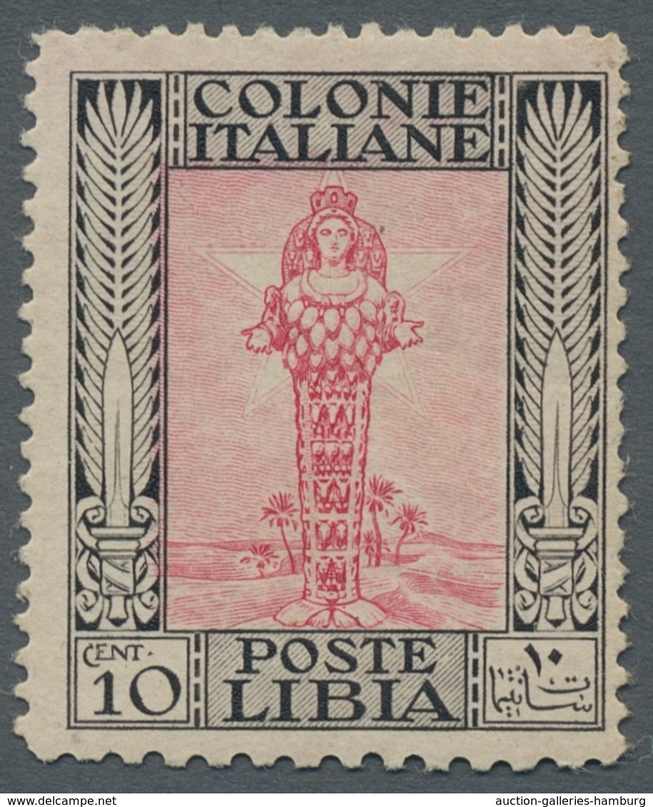 Italienisch-Libyen: 1924, 10 Cent. With Rare, Not Cataloged Perforation Variety "perfed 11 On Bottom - Libya