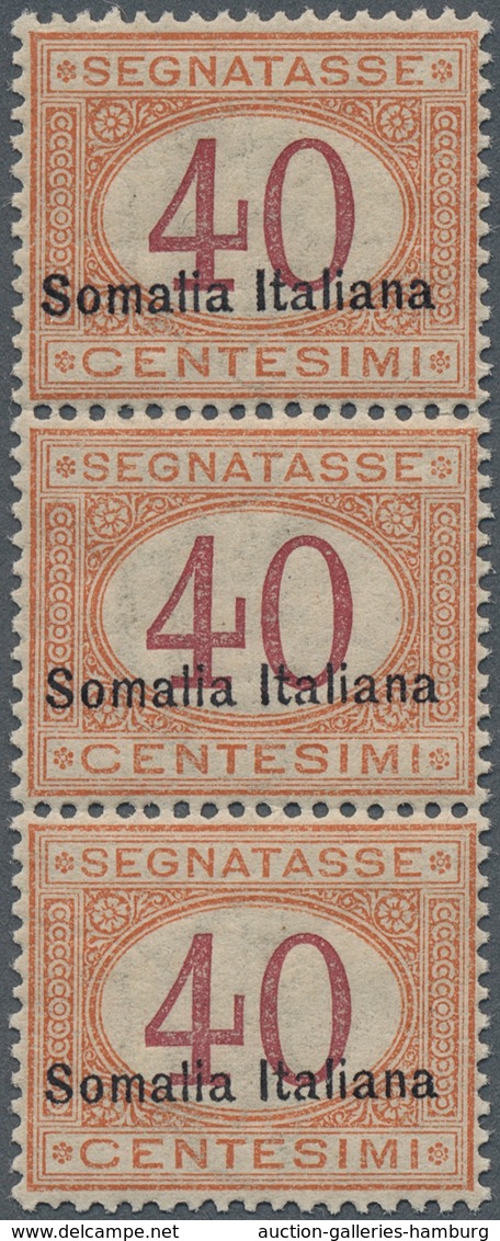 Italienisch-Somaliland - Portomarken: 1920, Italy Postage Due 40c. Orange/carmine With Black Opt. 'S - Somalia