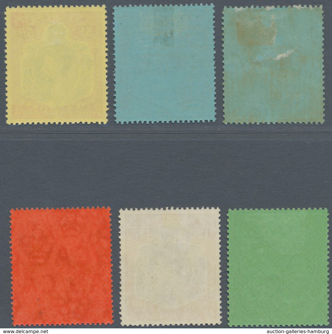 Bermuda-Inseln: 1938/1953, KGVI High Value Definitives Complete Simplified Set Of Six 2s. To 1pd., M - Bermuda