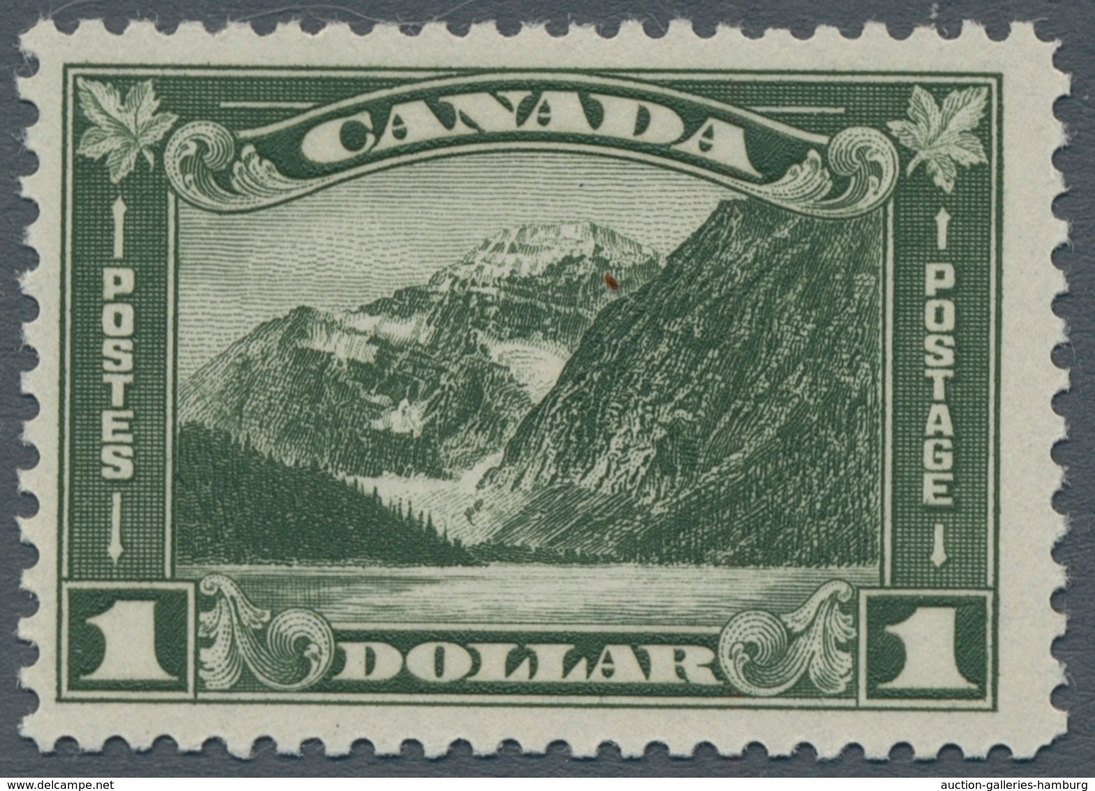 Canada: 1930, Definitives, 1 Dollar "Mount Edith Cavell", SG 303 Mint Never Hinged In Very Fine Cond - Covers & Documents