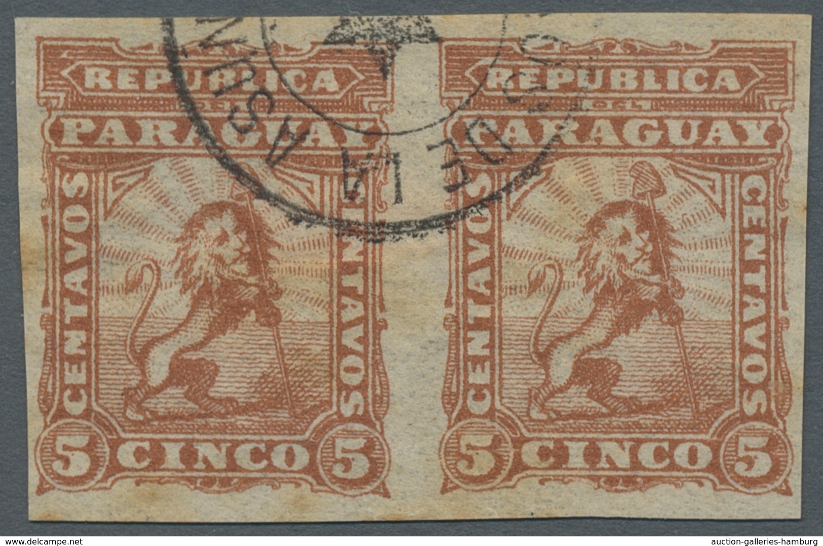Paraguay: 1879-81, Second "lion" Type, Small Selection Of Colour Proofs (26), Some Units Incl. 5c. H - Paraguay