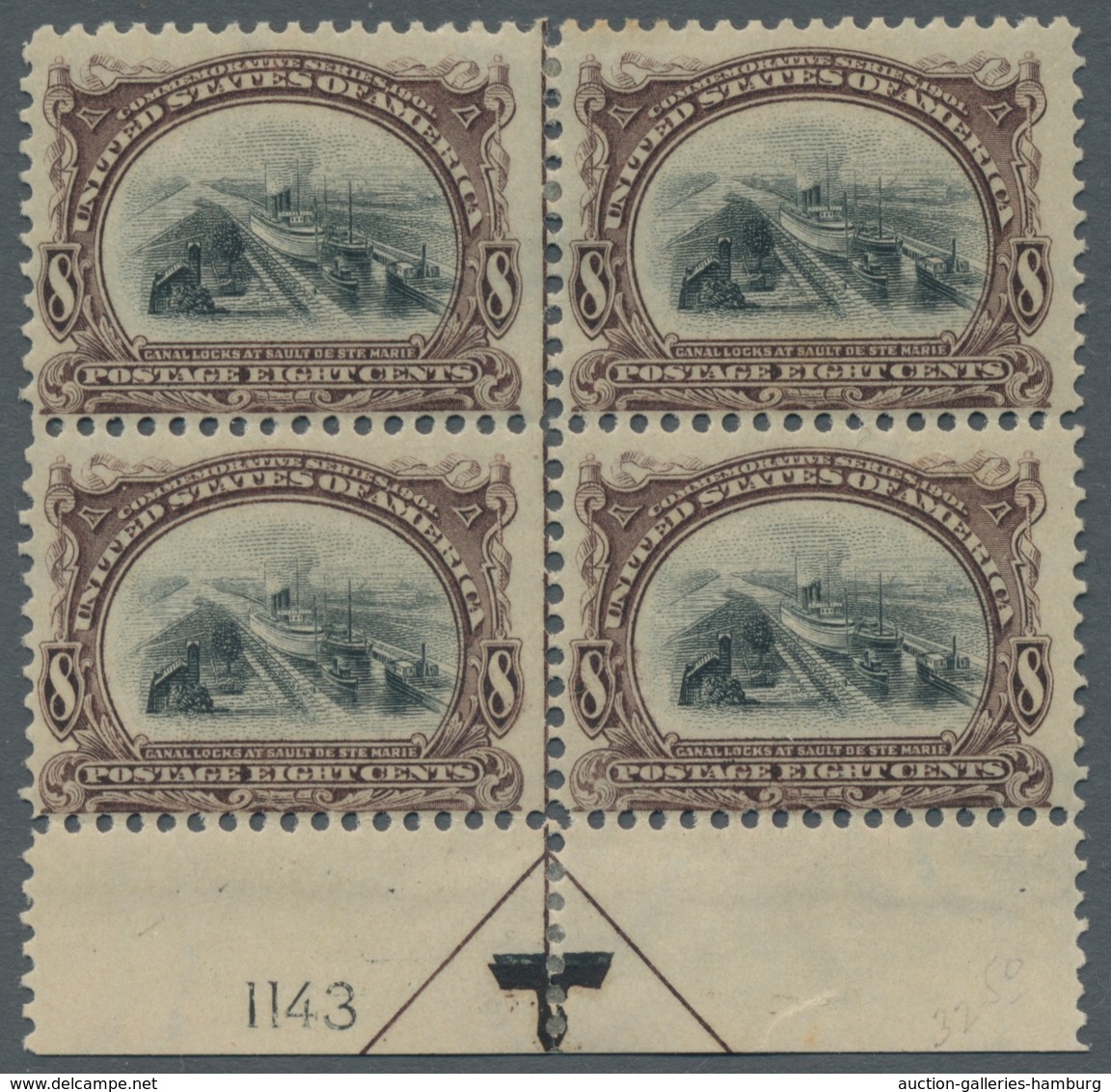 Vereinigte Staaten Von Amerika: 1873 - 1917, Bogenränder Und Einheiten - 1890, 3 Cent Andrew Jackson - Unused Stamps