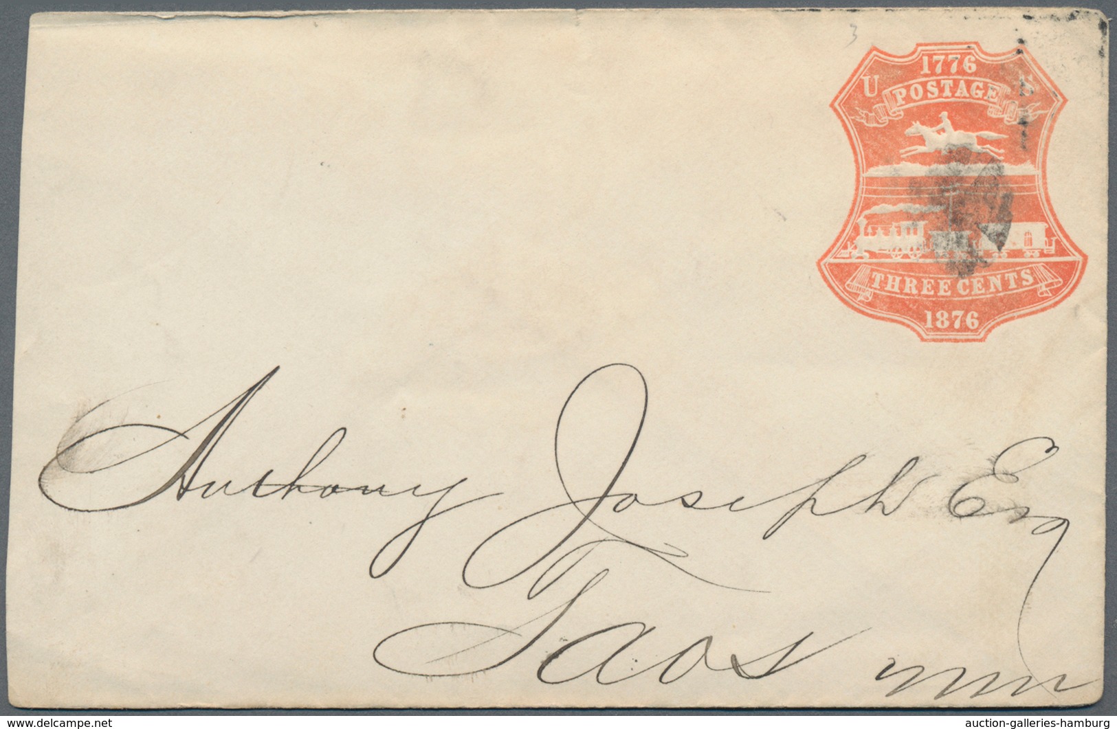 Vereinigte Staaten Von Amerika - Ganzsachen: 1876 Two Commercially Used Postal Stationery Envelopes - Other & Unclassified