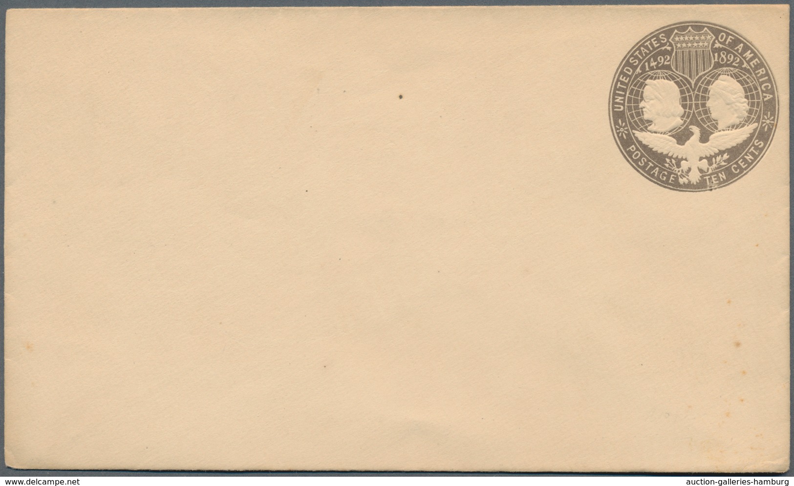 Vereinigte Staaten Von Amerika - Ganzsachen: 1893 One Unused And One Used Copy Of The 10 Cents Slate - Sonstige & Ohne Zuordnung