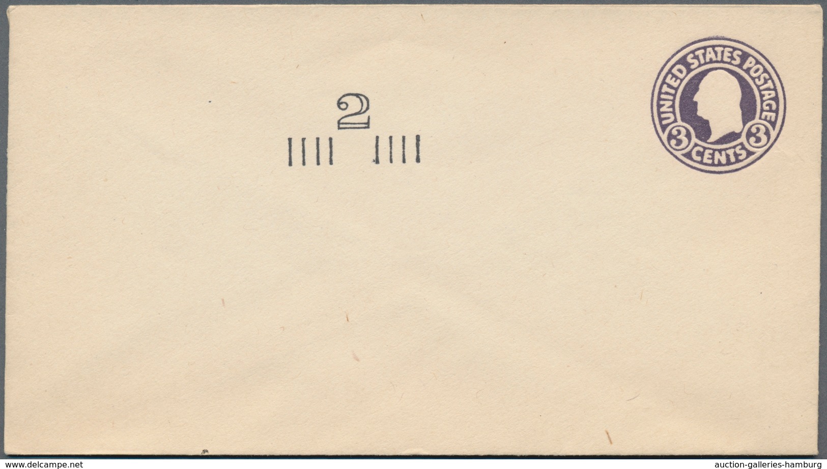 Vereinigte Staaten Von Amerika - Ganzsachen: 1920 Unused Revalued Postal Stationery Envelope 2 Cents - Other & Unclassified