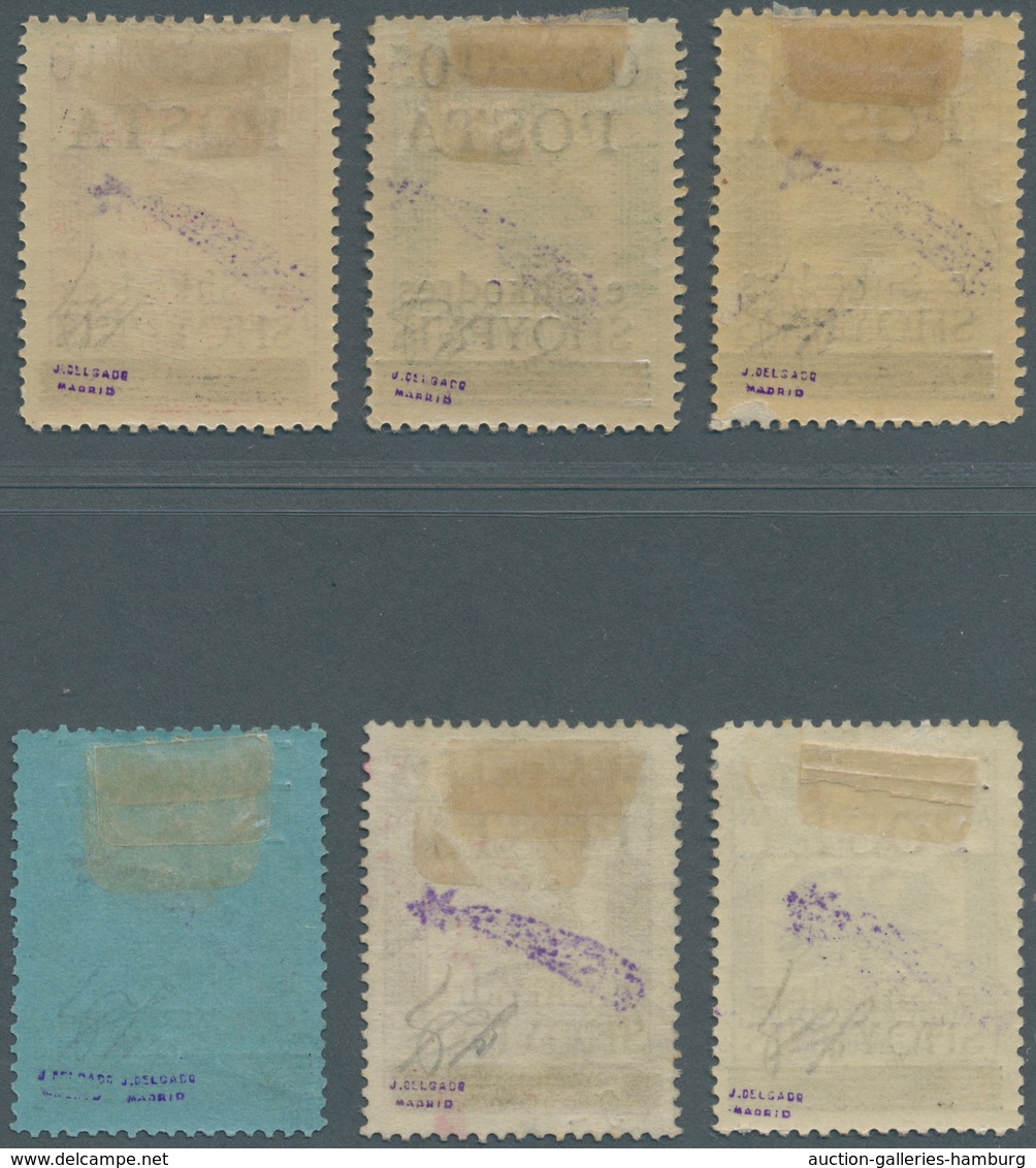 Albanien: 1919 - Freimarkenausgabe Stempelmarken Mit Kontrollaufdruck III - Inklusive Adler Type II - Albania