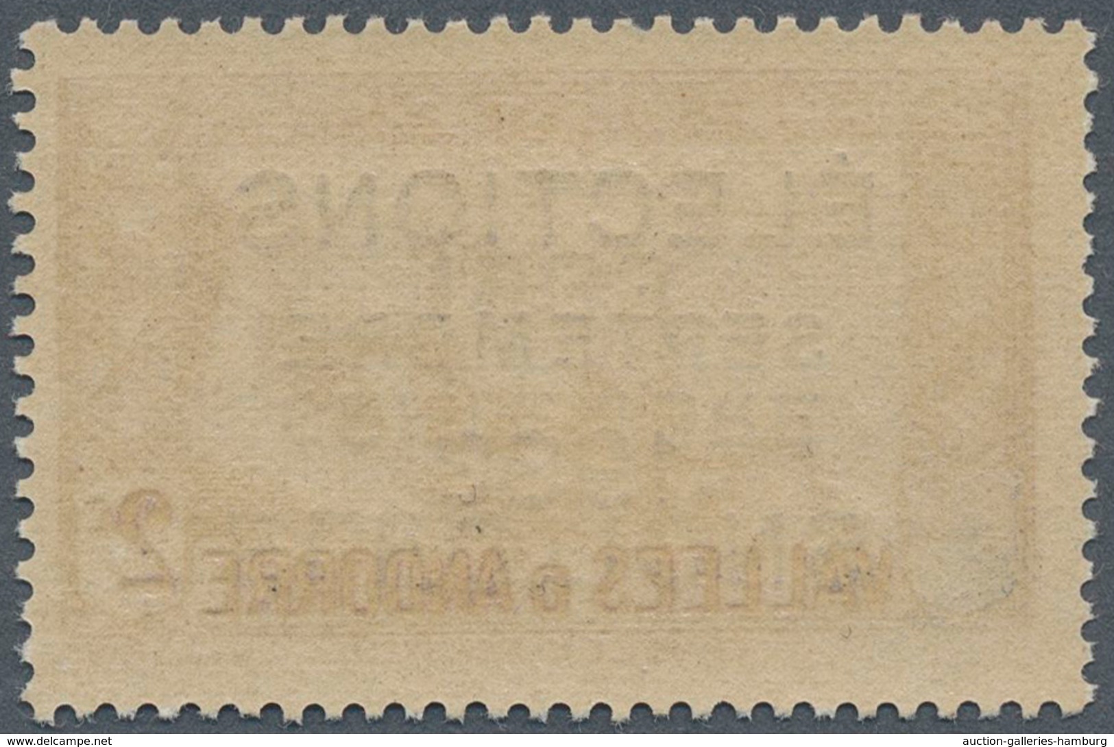 Andorra - Französische Post: 1933, "ELECTIONS" Overprints, Private Issue, 2c. Violet With Double Ove - Other & Unclassified