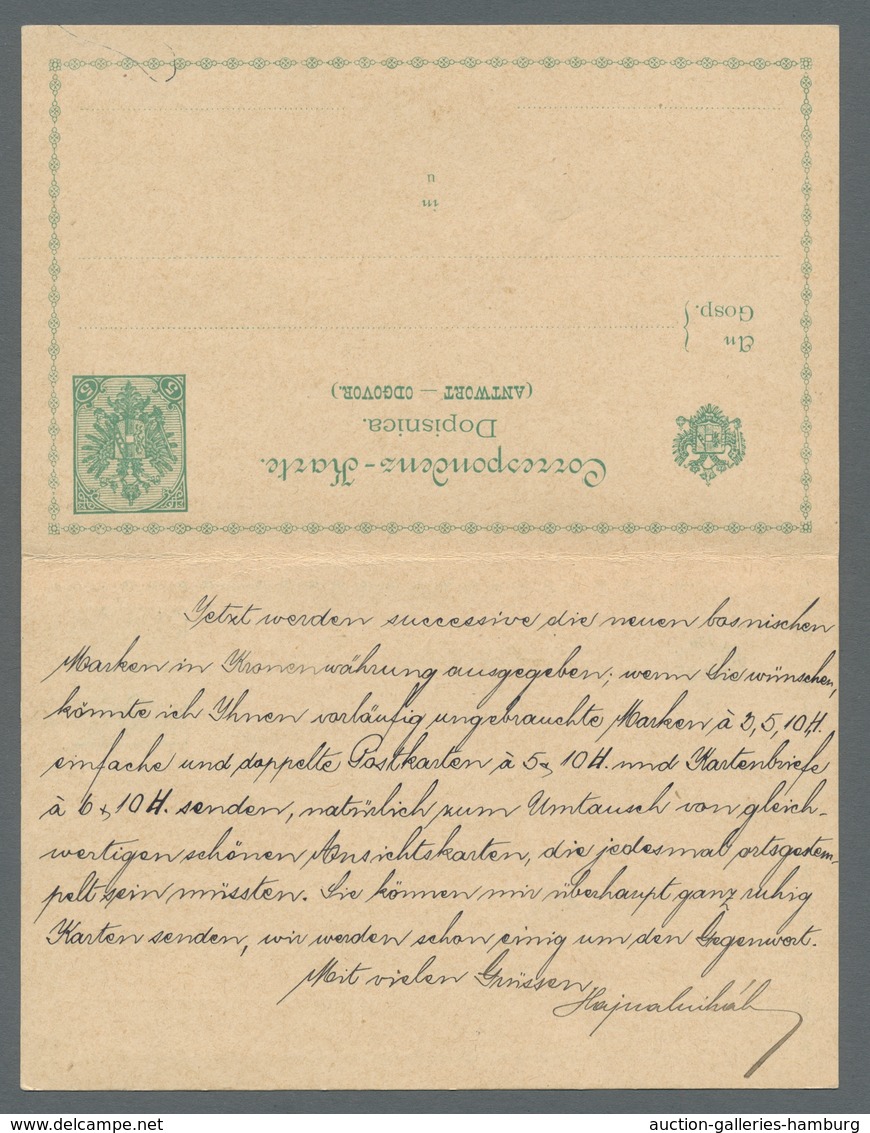 Bosnien Und Herzegowina - Stempel: MIL. POST-CONDUCTEUR BRCKA BHF, 1900, Scarce Cancellation, Crysta - Bosnien-Herzegowina