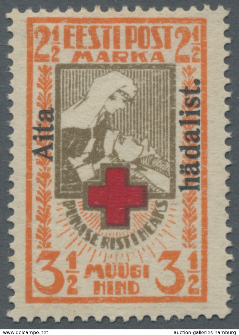 Estland: 1923, Welfare, Both Values Unused In Perfect Condition, Exp. By Kokk. ÷ 1923, Wohlfahrt, Be - Estonia