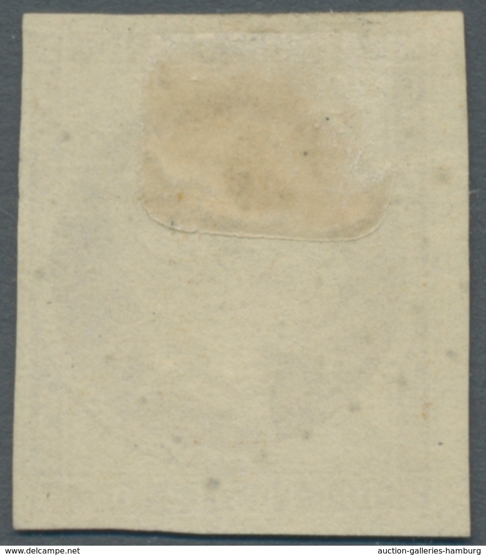 Frankreich: 1852, "Napoleon III." 10 Centime Dreiseitig Voll- Bis Breitrandig Geschnitten (rechts Ob - Gebraucht