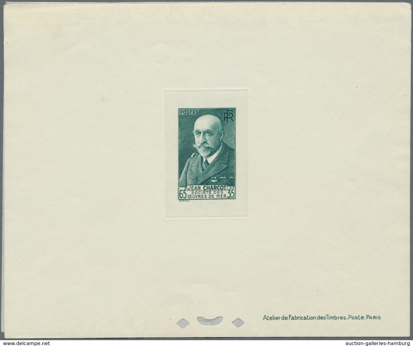 Frankreich: 1938/1939, Oceanographic Society (Charcot), 65c.+35c. Bluish Green And 90c.+35c. Purple, - Gebraucht