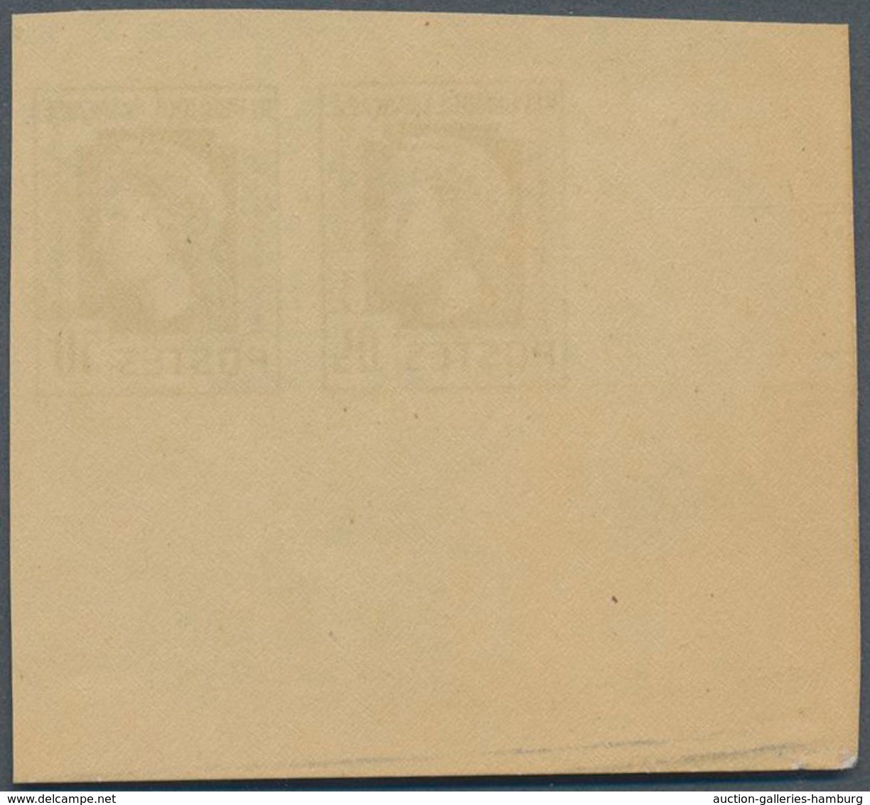 Frankreich: 1944, Definitives "Marianne", Not Issued, Imperforate Essay 50fr. Grey As Horizontal Pai - Used Stamps