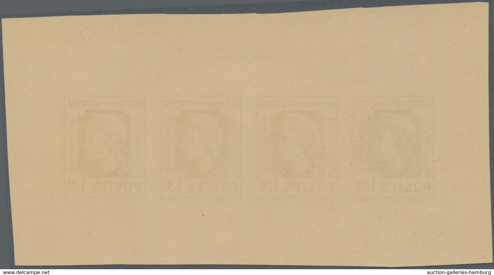 Frankreich: 1944, Definitives "Marianne", Not Issued, 1.20fr., Group Of Five Imperforate Panes Of Fo - Used Stamps