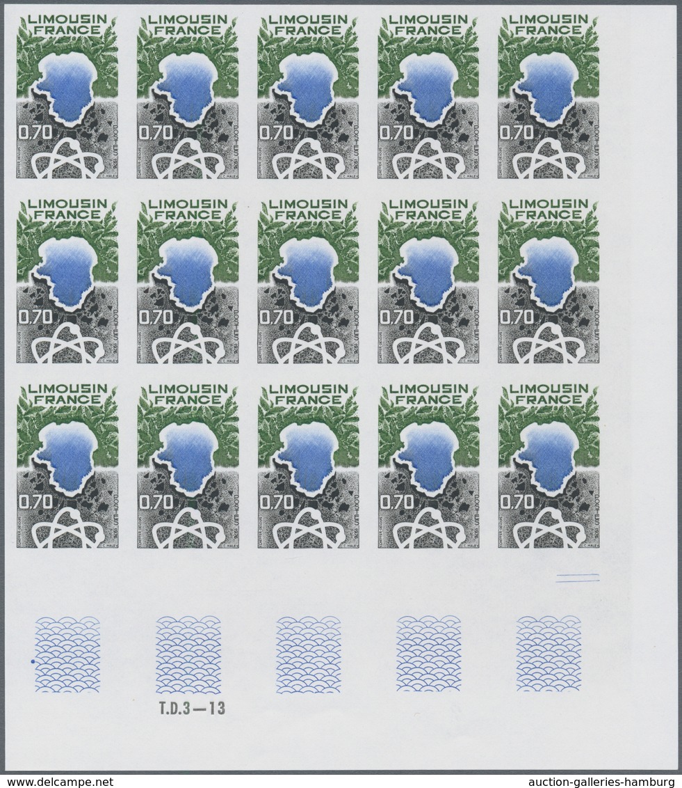 Frankreich: 1976, Regions In France Complete Set Of Five 0.25fr. Centre, 0.60fr. Aquitane, 0.70fr. L - Gebraucht