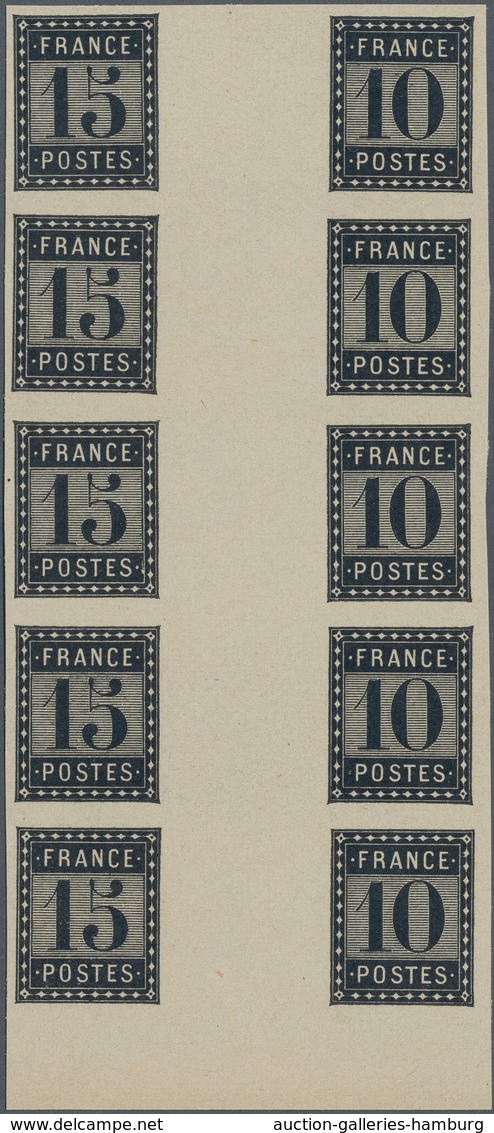 Frankreich - Besonderheiten: 1903, ESSAY DE L'IMPRIMERIE NATIONALE Imperf. 10c. Black And 15c. Black - Other & Unclassified