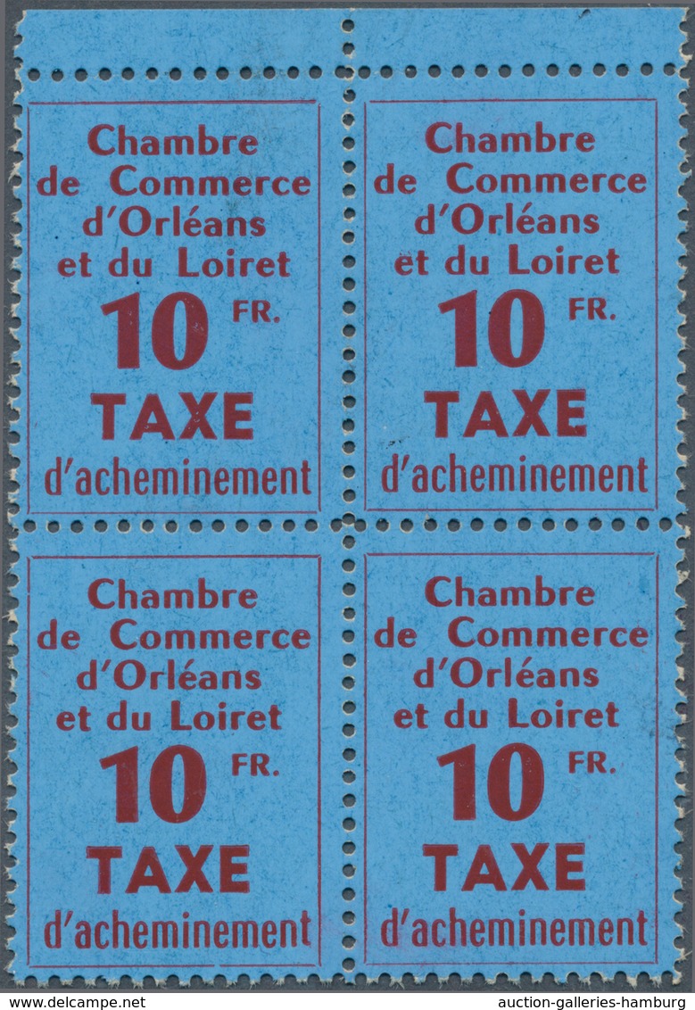 Frankreich - Besonderheiten: TIMBRE DE GREVE: 1953, Orleans, 10fr. Brown On Bluish Paper, Marginal B - Other & Unclassified