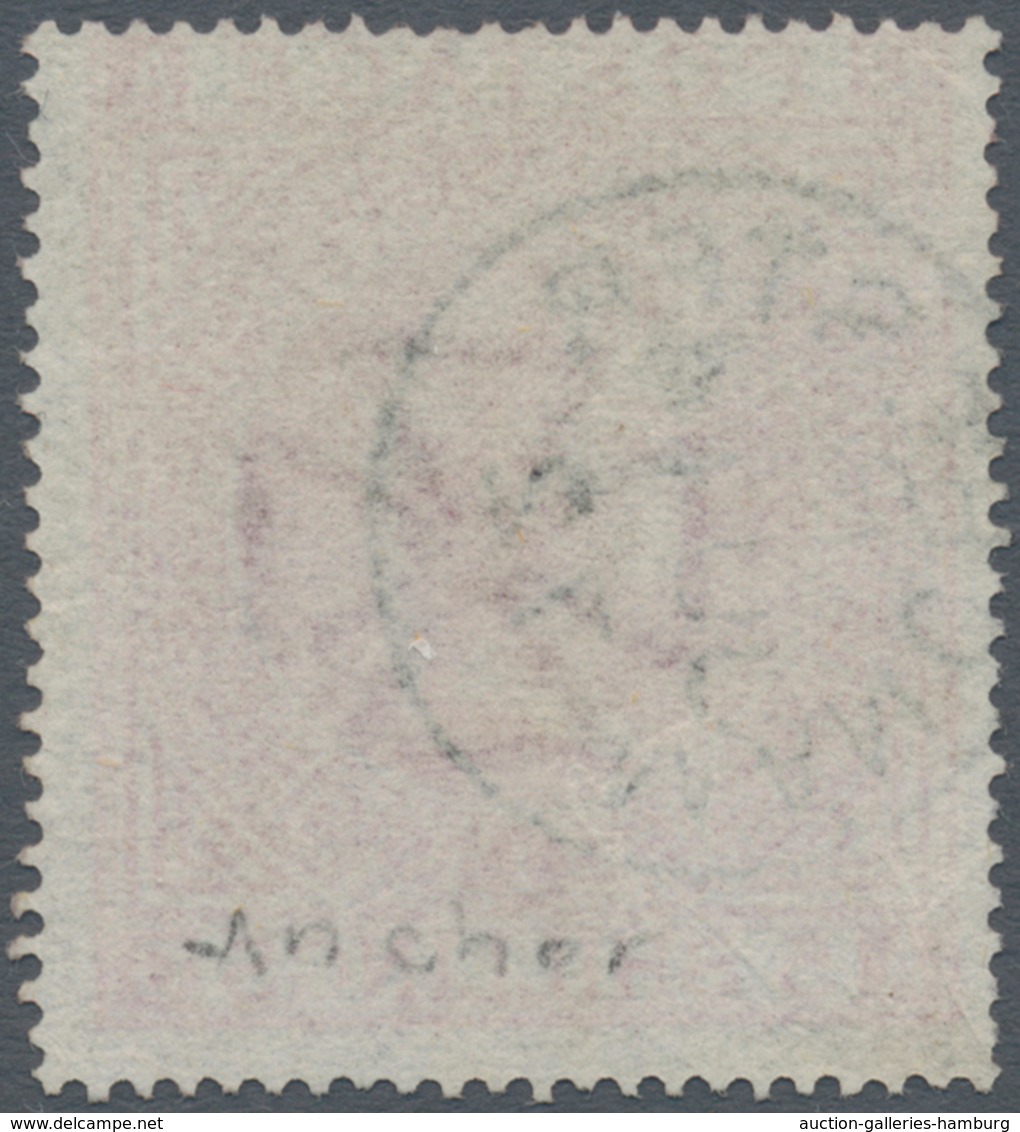 Großbritannien: 1867 5s. Pale Rose, Wmk Maltese Cross, Plate 1, Used And Cancelled By Fine Strike Of - Sonstige & Ohne Zuordnung