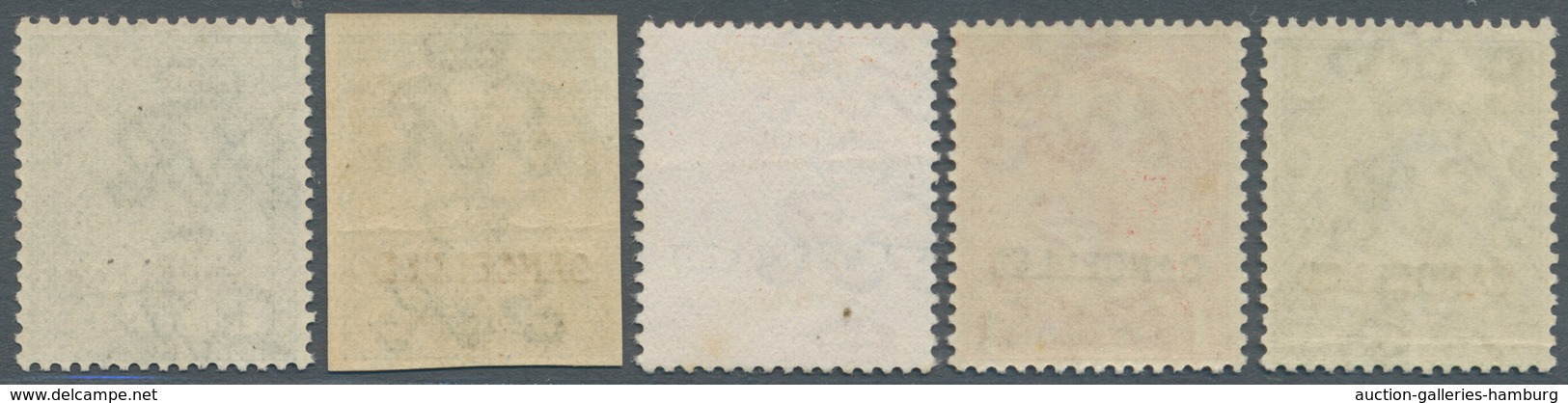 Großbritannien: 1912/1913, KGV Simple Cypher, "Cancelled" Overprints Type 24, ½d., 1d., 2d. (no Gum) - Other & Unclassified