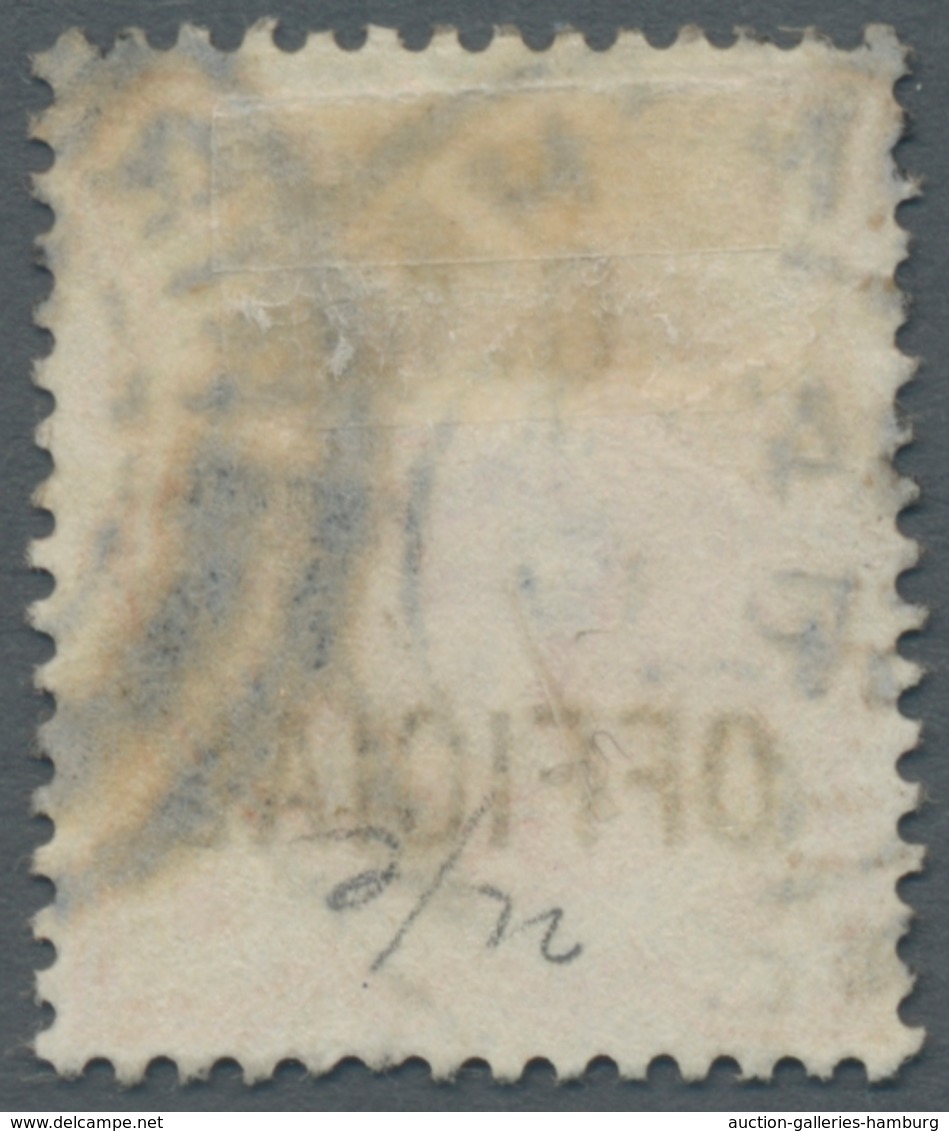 Großbritannien - Dienstmarken: 1896 - 1902; "O.W. Official" 4 Werte Incl. Der Sehr Seltenen 10 D. Ka - Officials