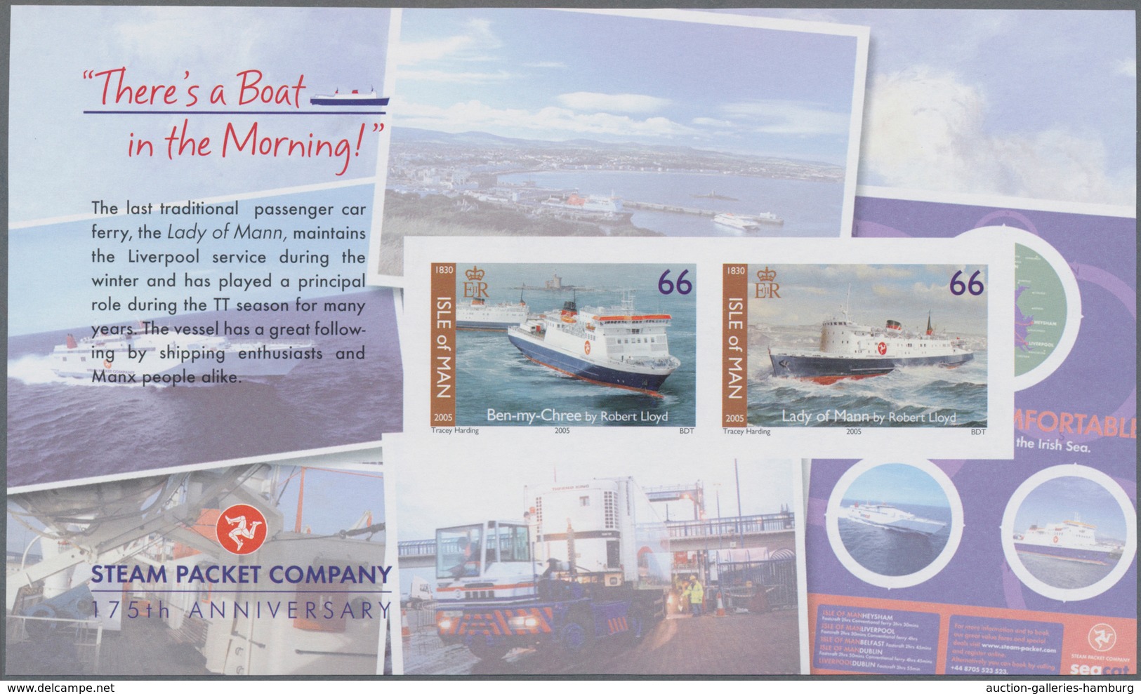 Großbritannien - Isle Of Man: 2005. IMPERFORATE Booklet Pane Michel #87 For The Stamp Booklet Michel - Man (Insel)