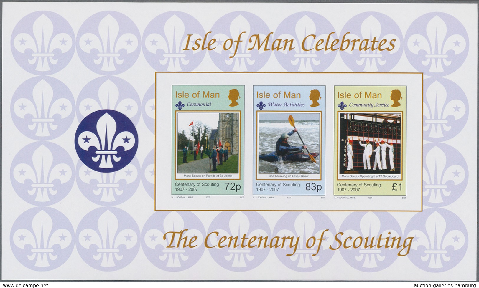 Großbritannien - Isle Of Man: 2007. IMPERFORATE Booklet Pane Michel #89 For The Stamp Booklet Michel - Isle Of Man