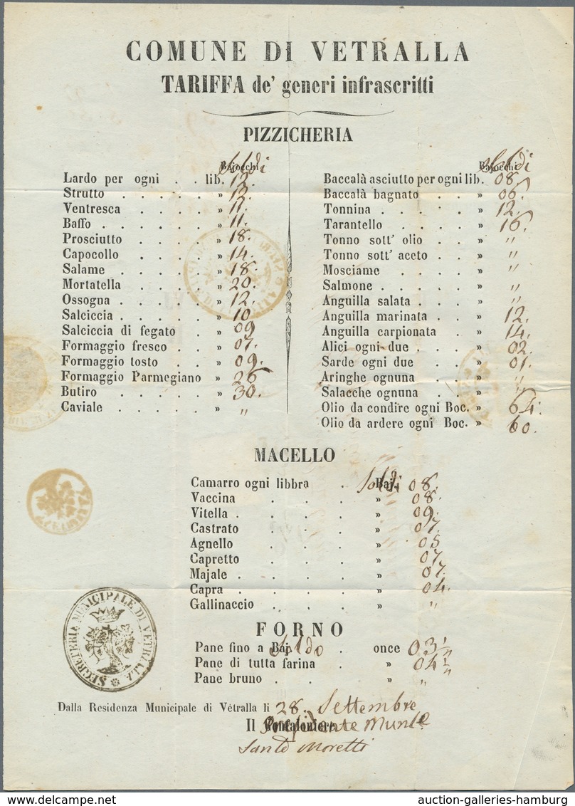 Italien - Altitalienische Staaten: Kirchenstaat: 1868, 10 C Black On Orange-vermilion From Bottom Sh - Kirchenstaaten