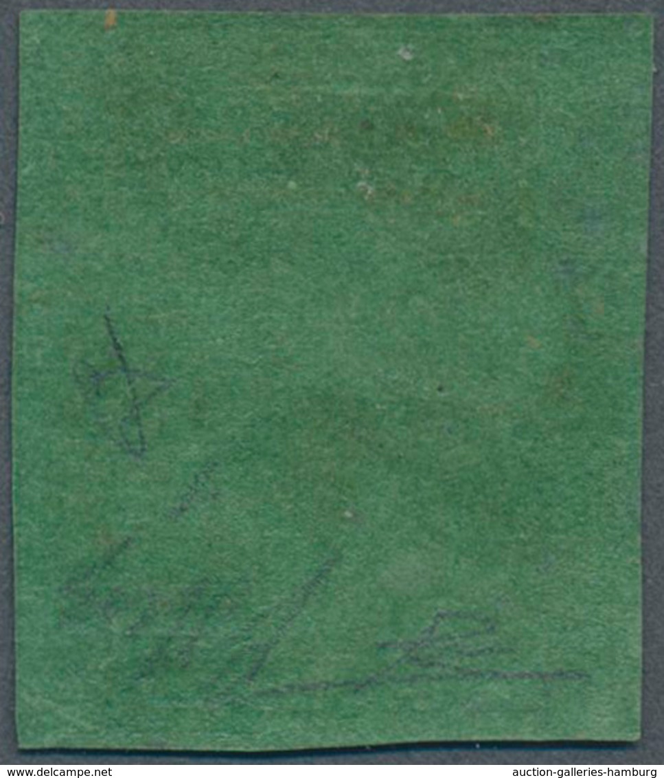 Italien - Altitalienische Staaten: Modena: 1852, 5c. Black On Green "without Point", Fresh Colour An - Modena