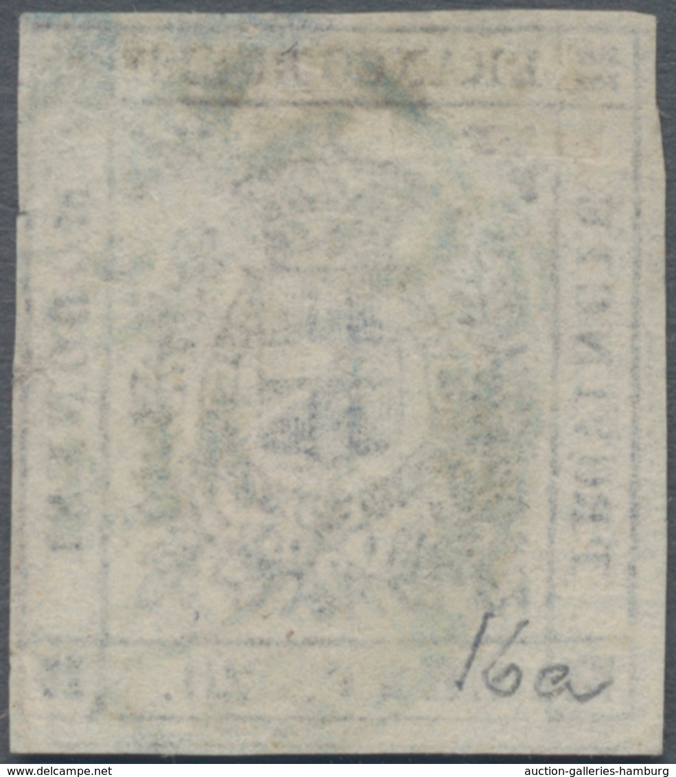 Italien - Altitalienische Staaten: Modena: 1859, 20 C Lilac Cancelled With A Blue Postmark, Full Mar - Modena