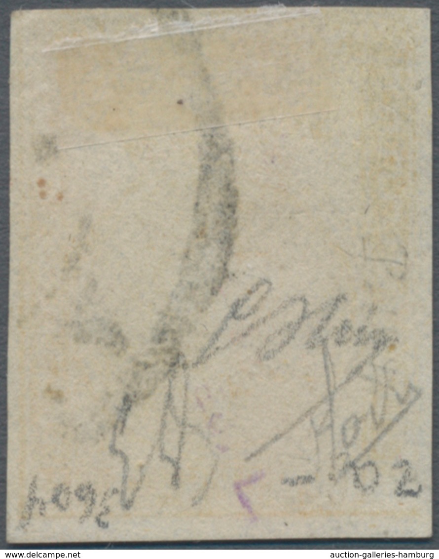 Italien - Altitalienische Staaten: Parma: 1854, 5 Cent. Yellow Cancelled, Three Sides Full Margins, - Parma