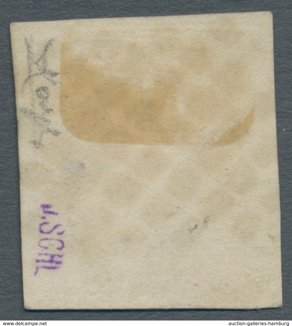 Italien - Altitalienische Staaten: Sardinien: 1851, 40 C. (pale) Lilacrose, 3 Sides Large Margins An - Sardinien