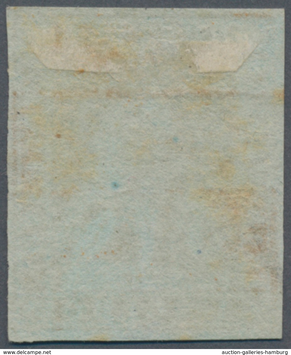 Italien - Altitalienische Staaten: Toscana: 1851, 1 Soldo Ochre On Grey Paper Cancelled With Circle - Toskana