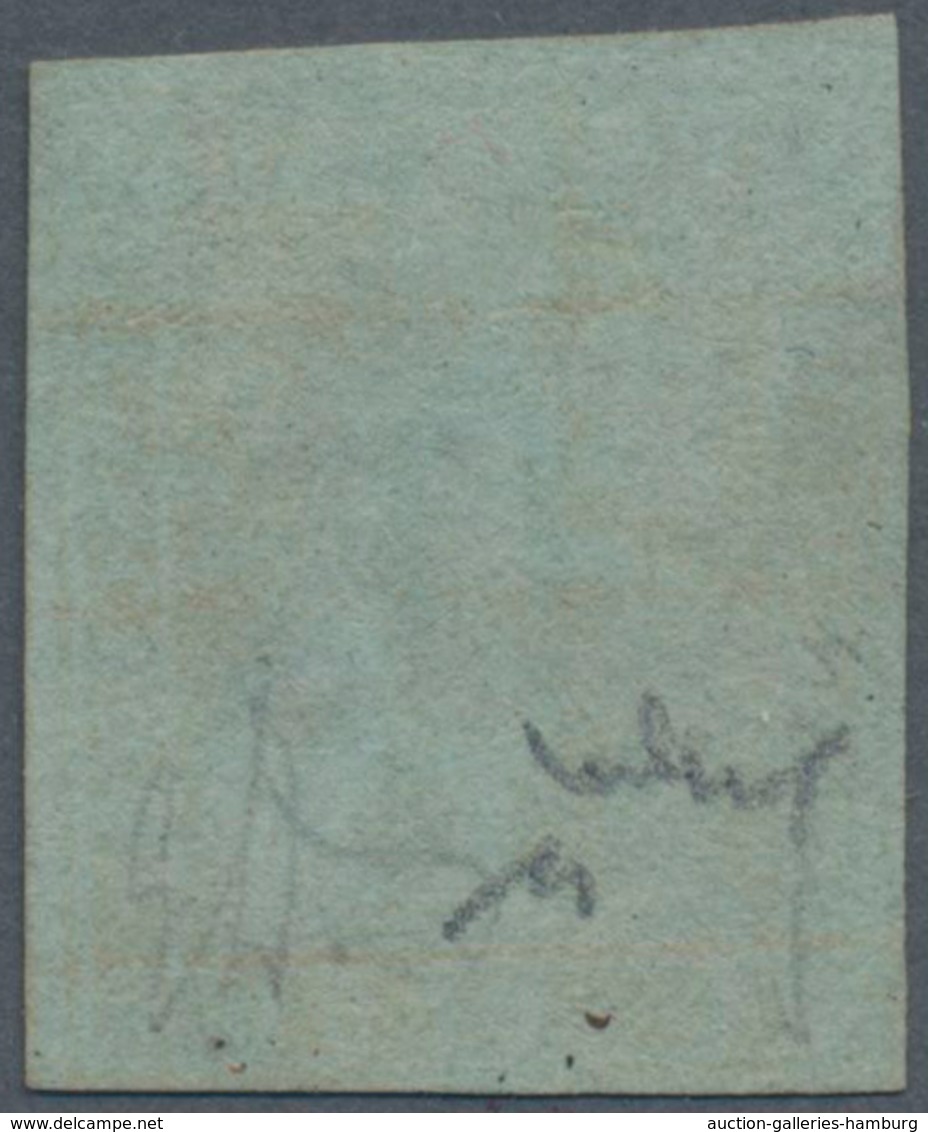 Italien - Altitalienische Staaten: Toscana: 1851, 1 So Lime Cancelled With Dotted Postmark And In Go - Toskana