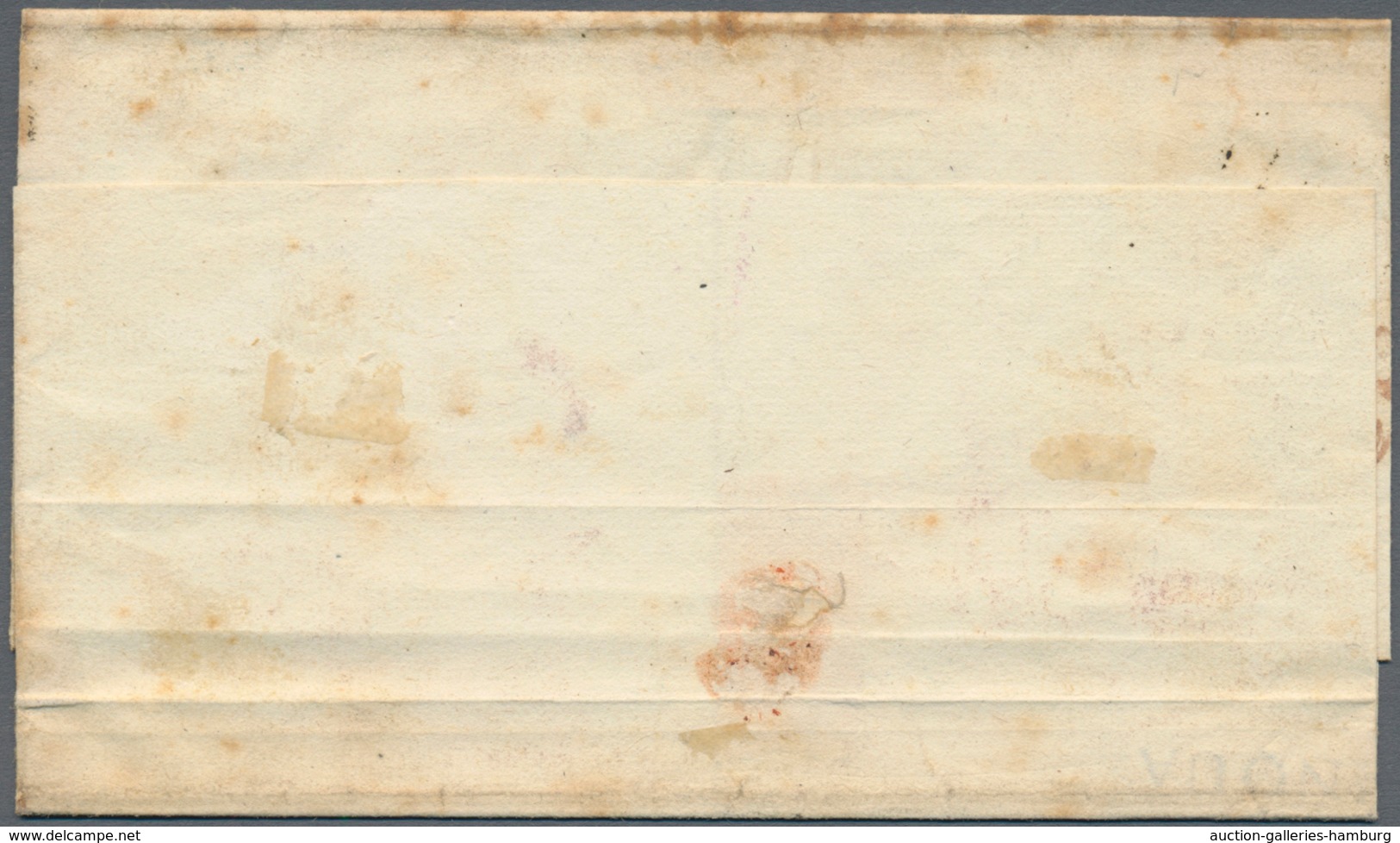 Italien - Altitalienische Staaten: Toscana: 1857, 1 Crazia Carmine In Horizontal Pair On Letter For - Tuscany