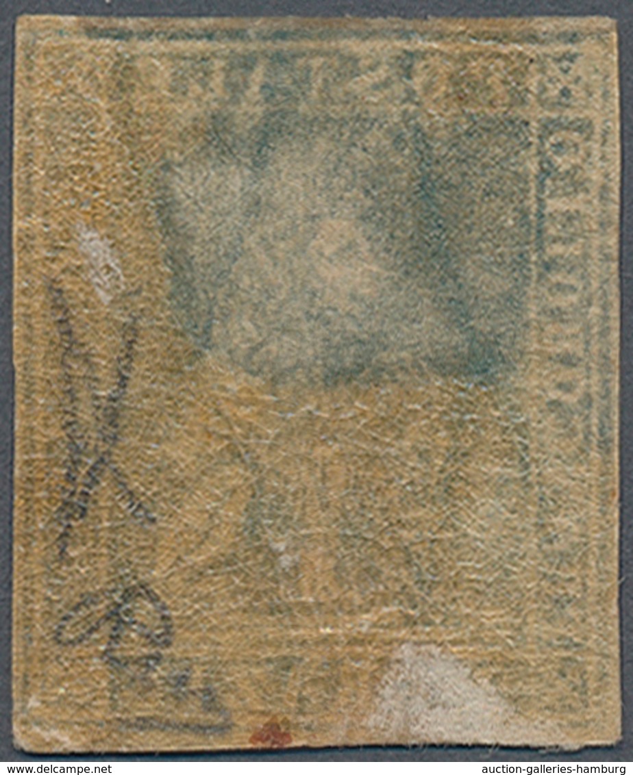 Italien - Altitalienische Staaten: Toscana: 1857, 2cr. Greenish Blue, Fresh Colour, Close To Full Ma - Tuscany