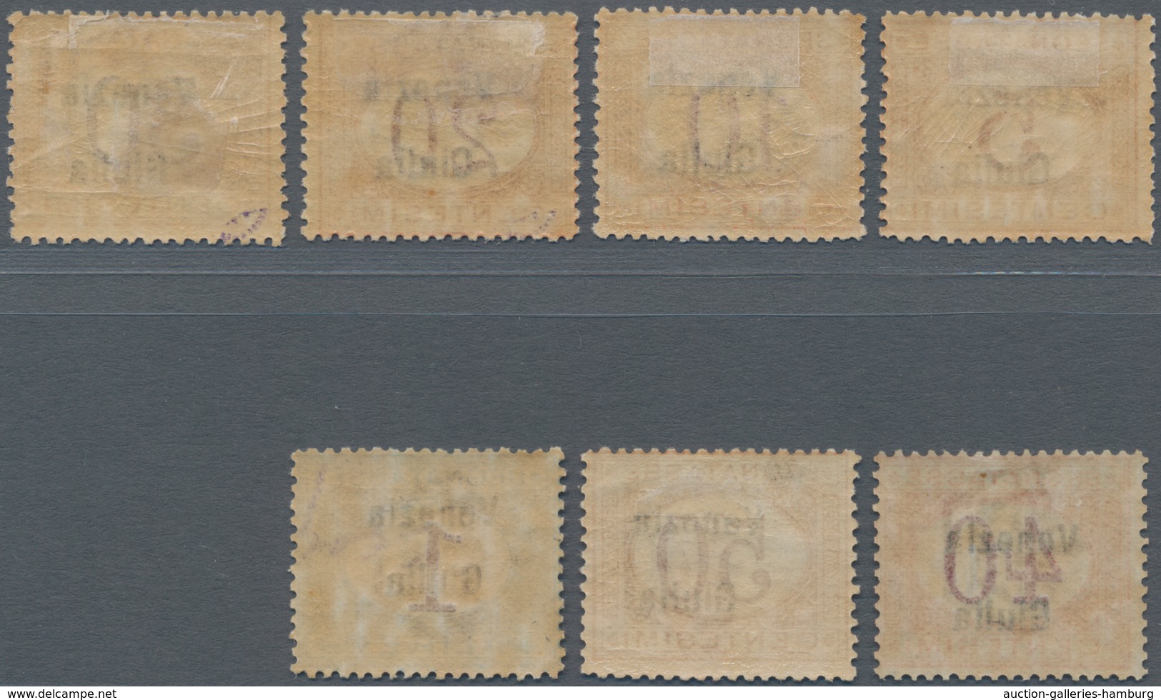 Italienische Besetzung 1918/23 - Julisch-Venetien - Portomarken: 1918, Italian Postage Dues With Opt - Venezia Giuliana