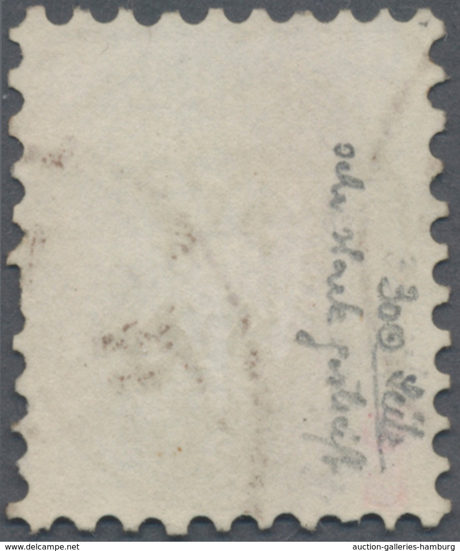 Österreich: 1864, 2 Kr Gelb 'Doppeladler' Auf SENKRECHT GESTREIFTEM Papier, Gebraucht Mit Teilstempe - Used Stamps