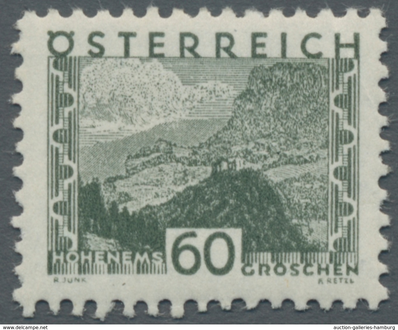 Österreich: 1932, "60 Gr. Schwärzlichgraugrün", Postfrischer Spitzenwert Des Satzes In Tadelloser Er - Used Stamps