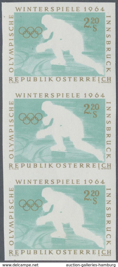 Österreich: 1963, Olympische Winterspiele Innsbruck '64, 2.20 Sch. Eishockey Mit Abart "Farbe Schwar - Used Stamps