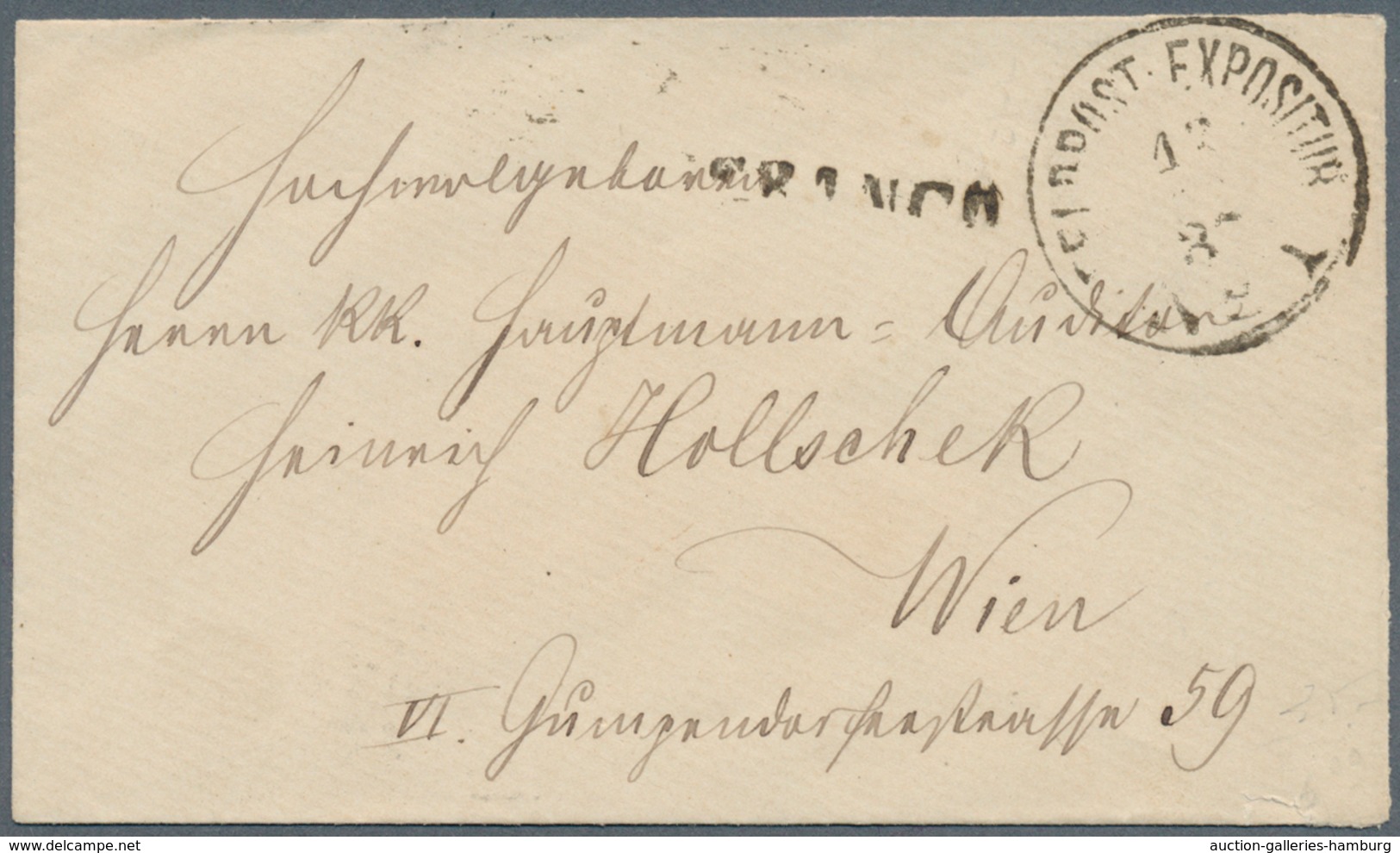 Österreich - Militärpost / Feldpost: 1887 (13.12.), Portofreier Feldpostbrief Mit Einzeiler 'FRANCO' - Other & Unclassified
