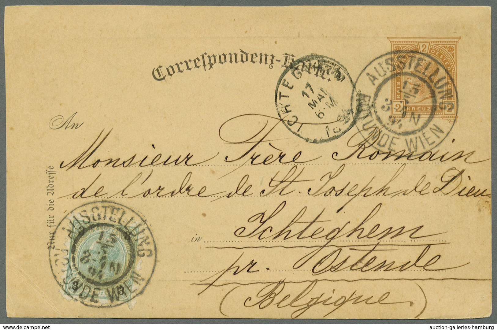 Österreich - Privatganzsachen: 1894 (15.5.), Ausstellungs-Correspondenz-Karte 2 Kr. Braun Mit Zusatz - Autres & Non Classés