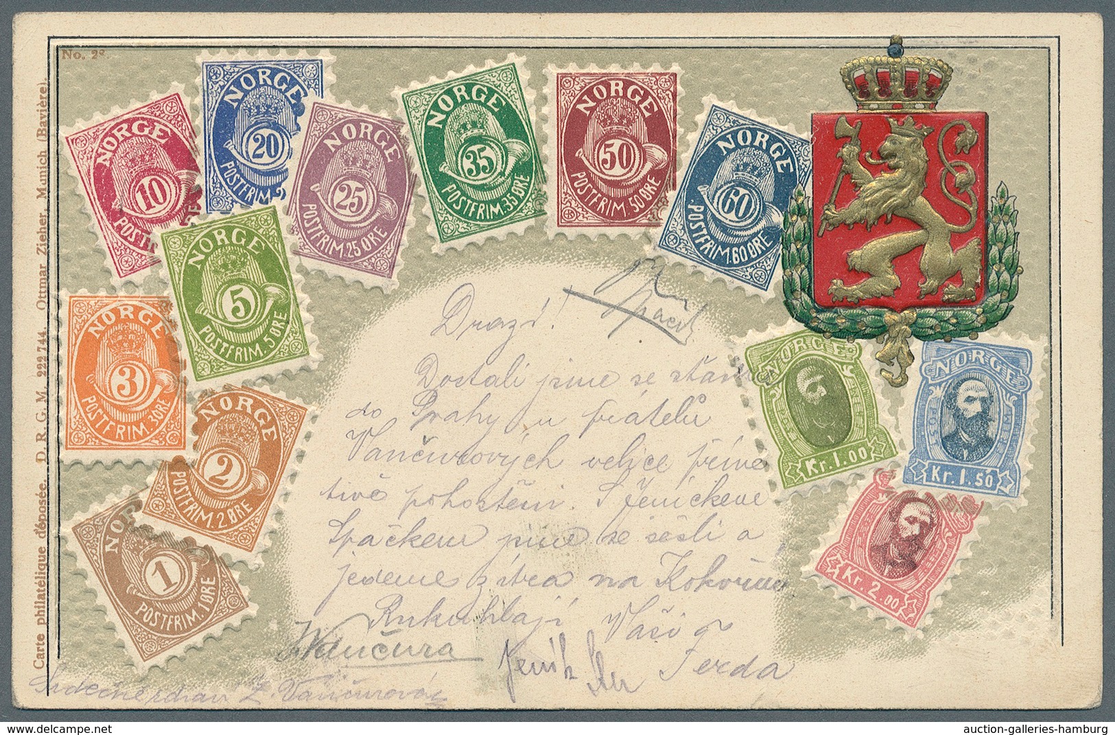 Österreich - Privatganzsachen: 1908 (15.7.), Prägedruck-Karte Mit Wertstempel 5 H. Grün Und Rs. Abbi - Other & Unclassified