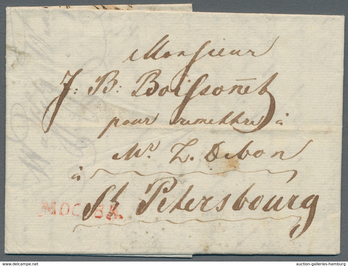 Russland - Vorphilatelie: Ca. 1796/1810 Three Covers Internal Sent From Moscow To Tambov And St. Pet - ...-1857 Prephilately