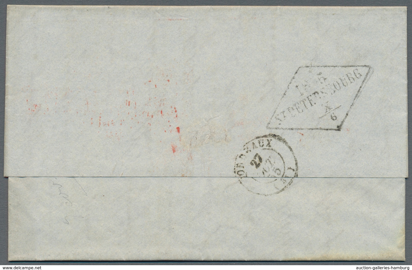 Russland - Vorphilatelie: 1845/56 Four Covers All Sent From/to St. Petersburg With Different Cancels - ...-1857 Vorphilatelie