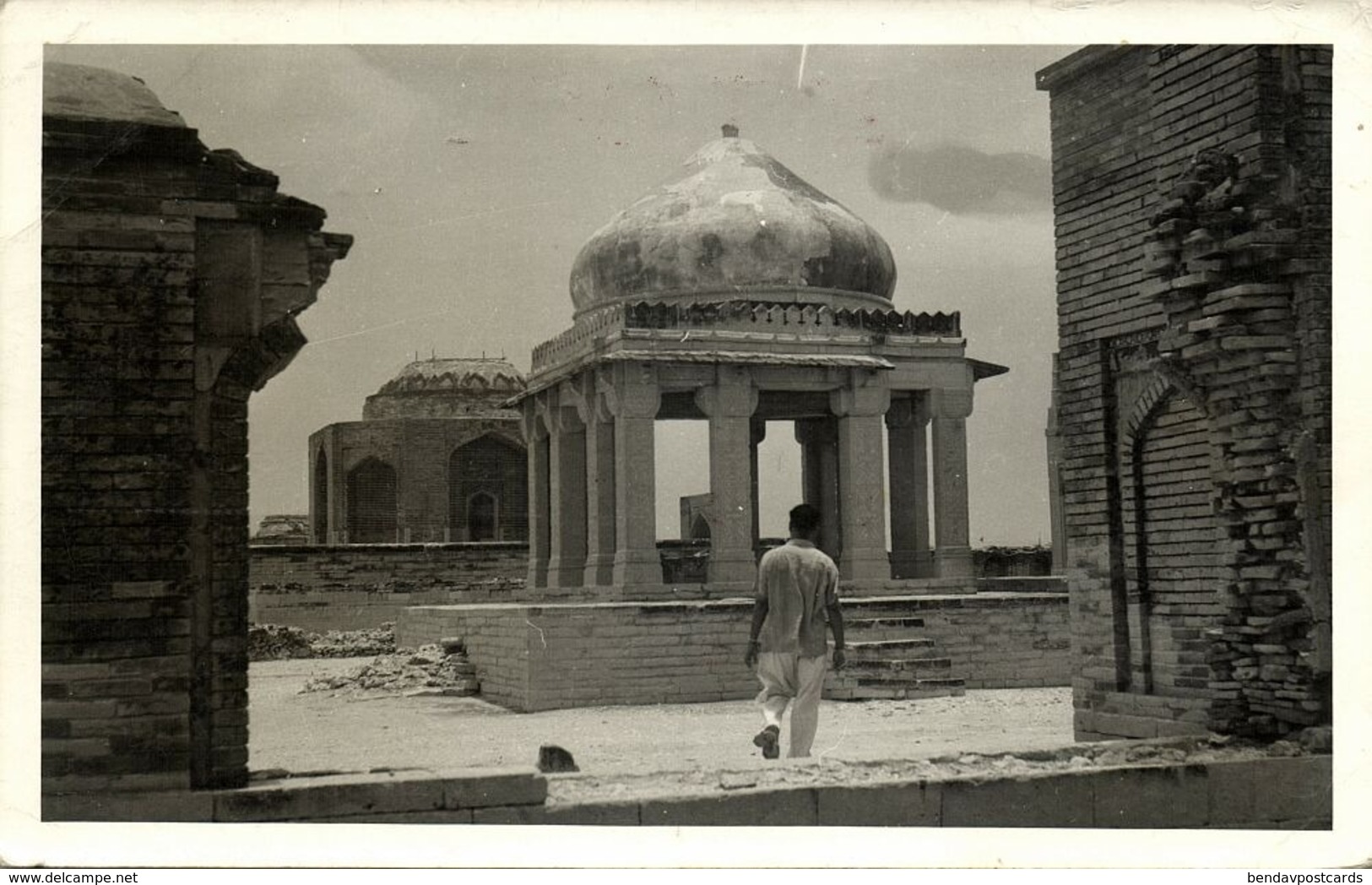 Pakistan, THATTA, Makli Necropolis Tombs (1964) M.W. Mirza No. 25B RPPC Postcard - Pakistan